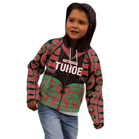 Custom Aotearoa Tuhoe Kid Hoodie Maori Pattern New Zealand - Polynesian Pride