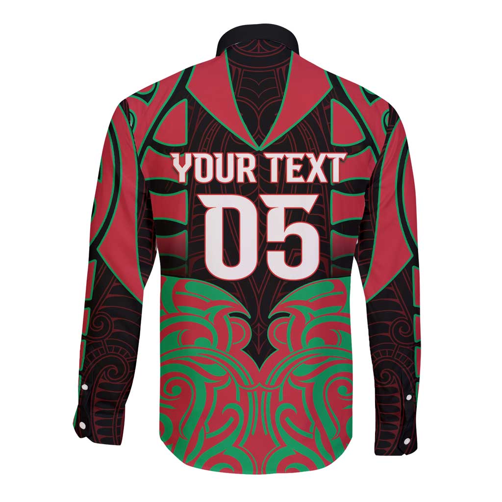 Custom Aotearoa Tuhoe Long Sleeve Button Shirt Maori Pattern New Zealand DT05 - Polynesian Pride