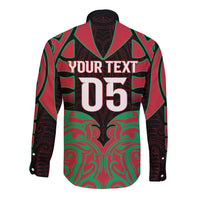 Custom Aotearoa Tuhoe Long Sleeve Button Shirt Maori Pattern New Zealand DT05 - Polynesian Pride