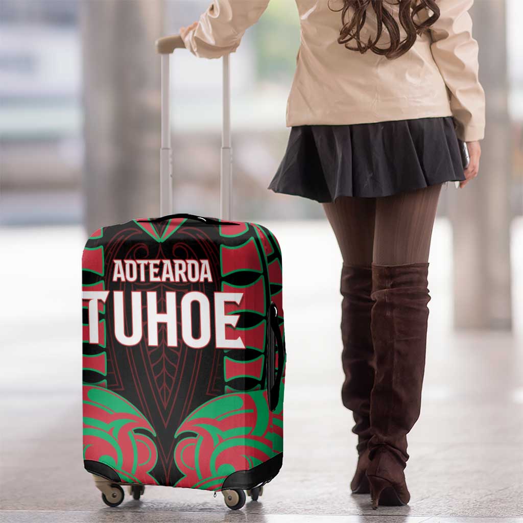 Aotearoa Tuhoe Luggage Cover Maori Pattern New Zealand - Polynesian Pride