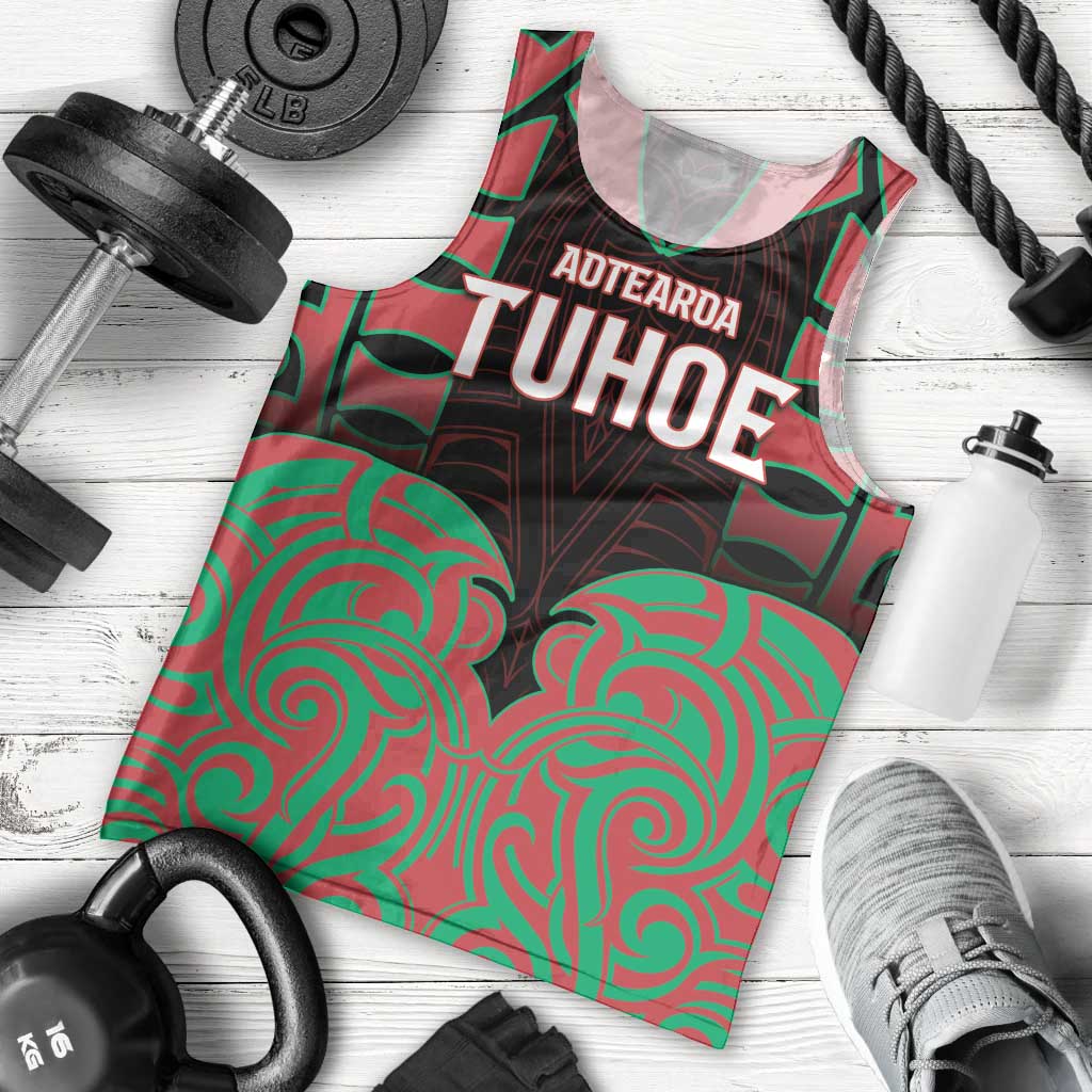 Custom Aotearoa Tuhoe Men Tank Top Maori Pattern New Zealand DT05 - Polynesian Pride