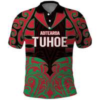Custom Aotearoa Tuhoe Polo Shirt Maori Pattern New Zealand - Polynesian Pride