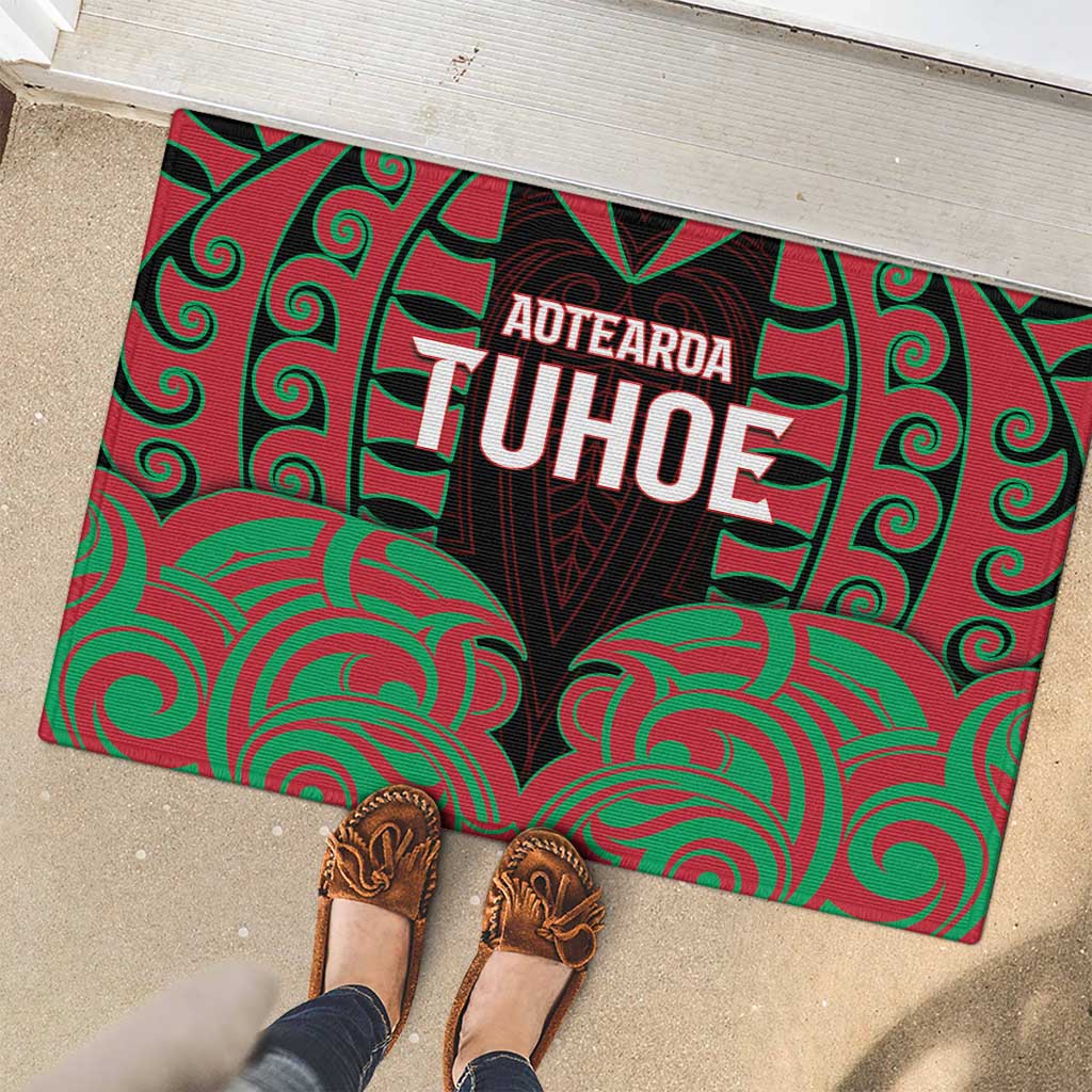Aotearoa Tuhoe Rubber Doormat Maori Pattern New Zealand DT05 - Polynesian Pride