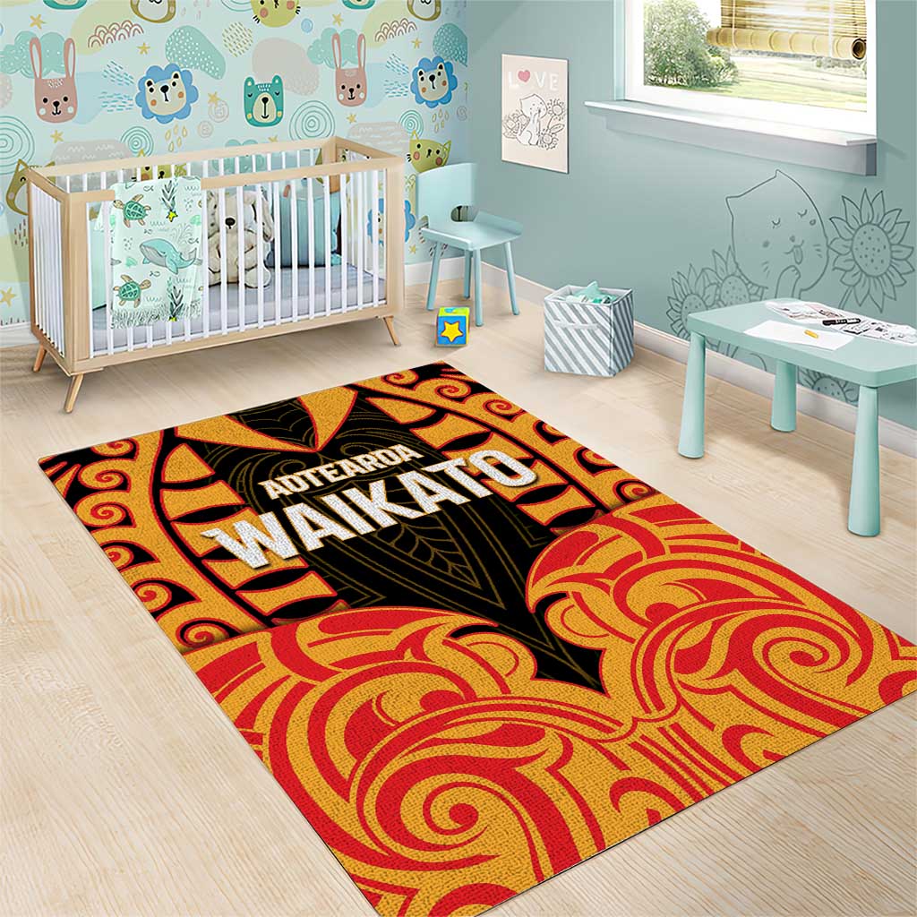 Aotearoa Waikato Area Rug Maori Pattern New Zealand - Polynesian Pride