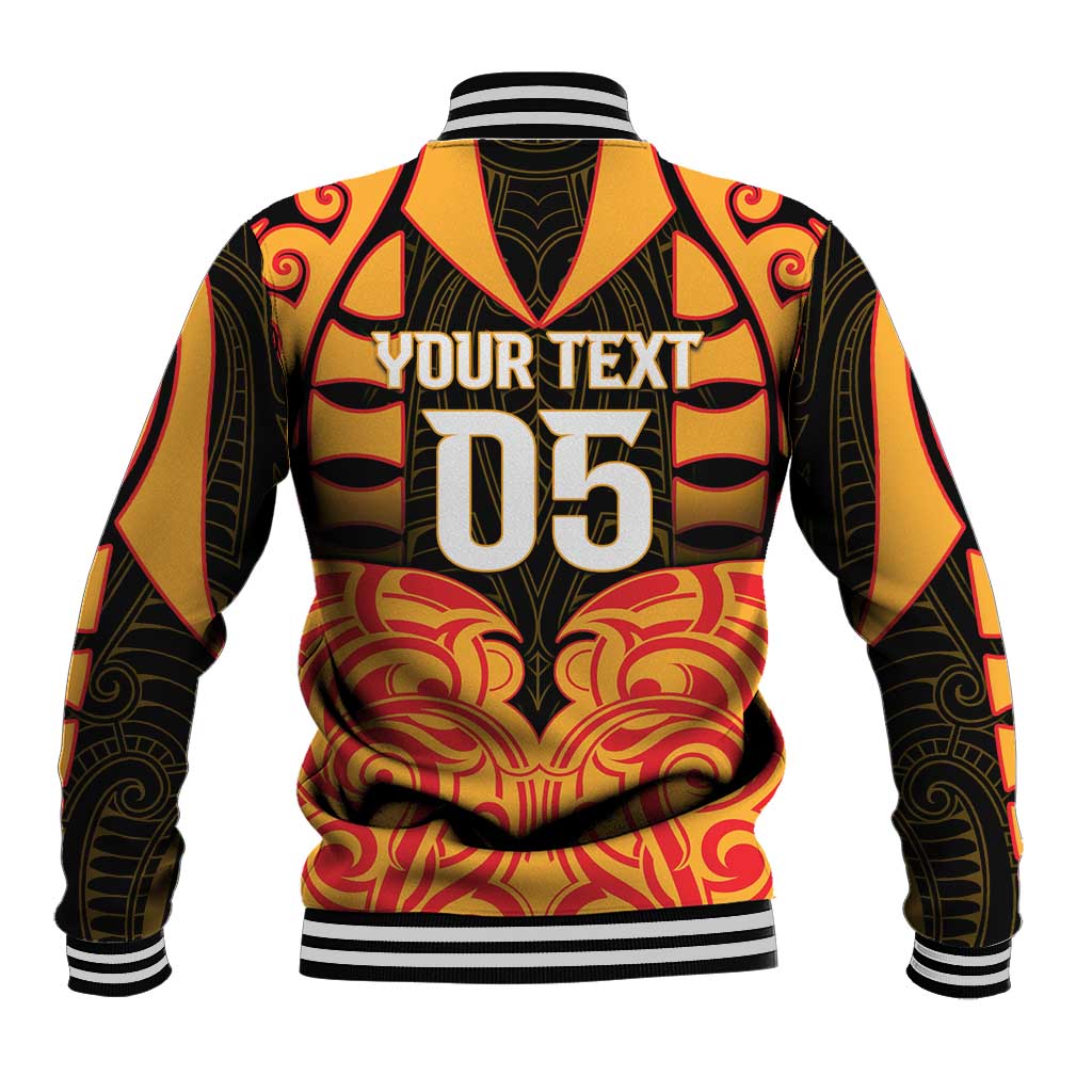 Custom Aotearoa Waikato Baseball Jacket Maori Pattern New Zealand DT05 - Polynesian Pride