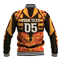 Custom Aotearoa Waikato Baseball Jacket Maori Pattern New Zealand DT05 - Polynesian Pride