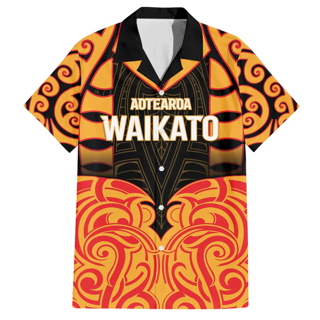 Custom Aotearoa Waikato Family Matching Off Shoulder Short Dress and Hawaiian Shirt Maori Pattern New Zealand - Polynesian Pride