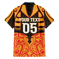 Custom Aotearoa Waikato Family Matching Off Shoulder Short Dress and Hawaiian Shirt Maori Pattern New Zealand - Polynesian Pride