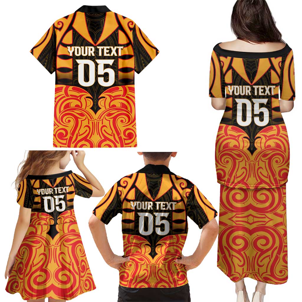 Custom Aotearoa Waikato Family Matching Puletasi and Hawaiian Shirt Maori Pattern New Zealand - Polynesian Pride