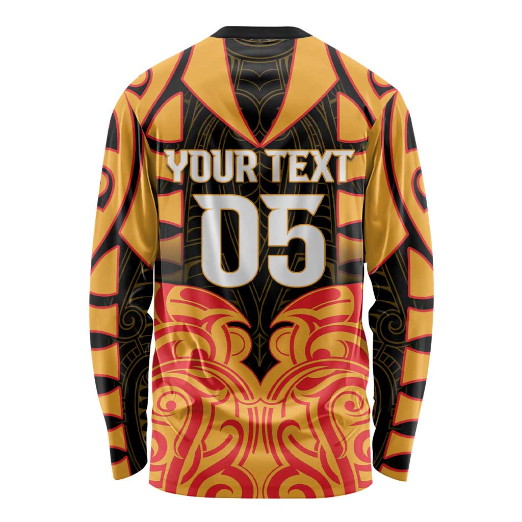 Custom Aotearoa Waikato Long Sleeve Shirt Maori Pattern New Zealand DT05 - Polynesian Pride