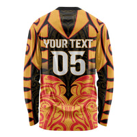 Custom Aotearoa Waikato Long Sleeve Shirt Maori Pattern New Zealand DT05 - Polynesian Pride