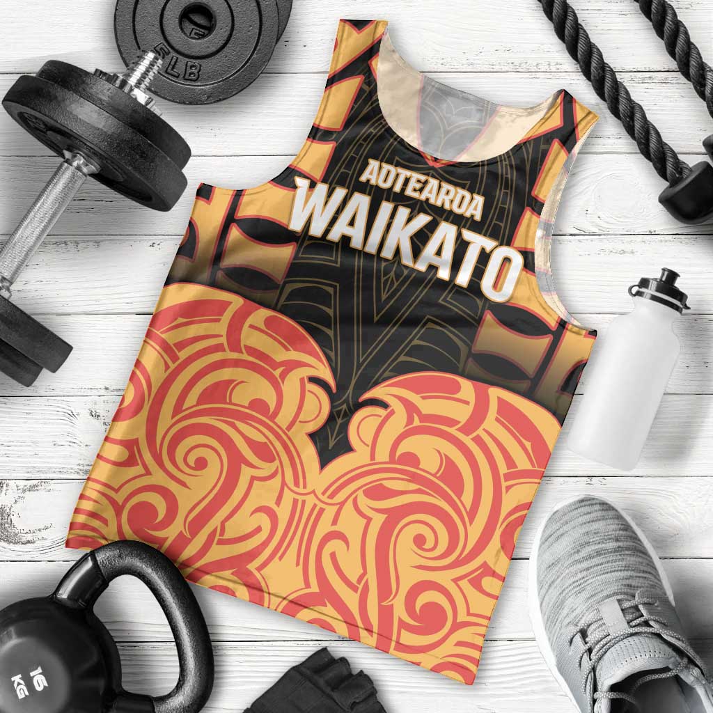 Custom Aotearoa Waikato Men Tank Top Maori Pattern New Zealand DT05 - Polynesian Pride