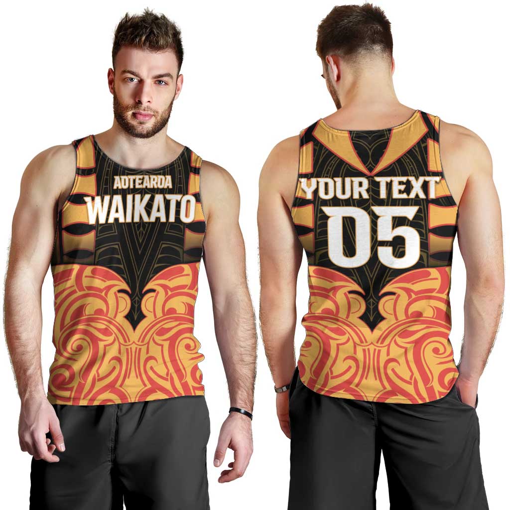 Custom Aotearoa Waikato Men Tank Top Maori Pattern New Zealand DT05 - Polynesian Pride