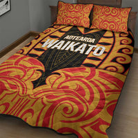 Aotearoa Waikato Quilt Bed Set Maori Pattern New Zealand - Polynesian Pride