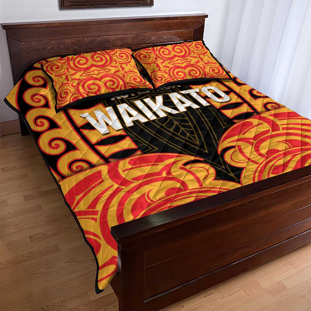 Aotearoa Waikato Quilt Bed Set Maori Pattern New Zealand - Polynesian Pride