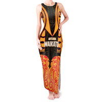 Custom Aotearoa Waikato Tank Maxi Dress Maori Pattern New Zealand - Polynesian Pride