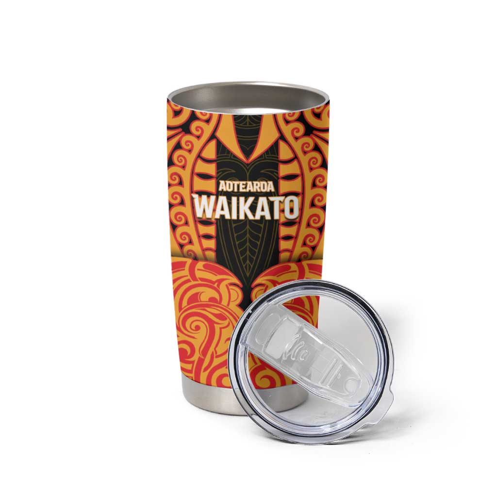 Custom Aotearoa Waikato Tumbler Cup Maori Pattern New Zealand - Polynesian Pride