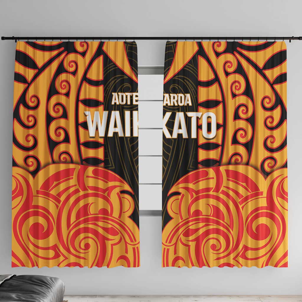 Aotearoa Waikato Window Curtain Maori Pattern New Zealand - Polynesian Pride