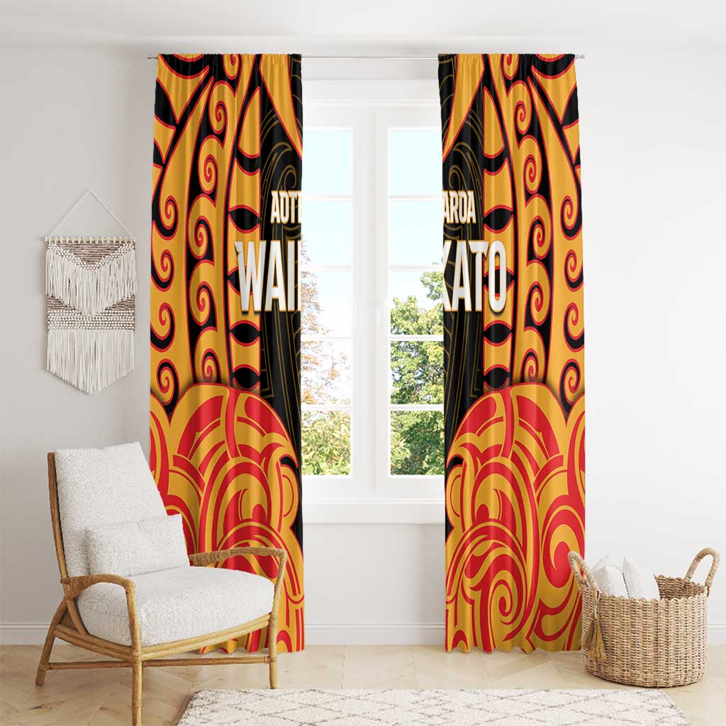 Aotearoa Waikato Window Curtain Maori Pattern New Zealand - Polynesian Pride