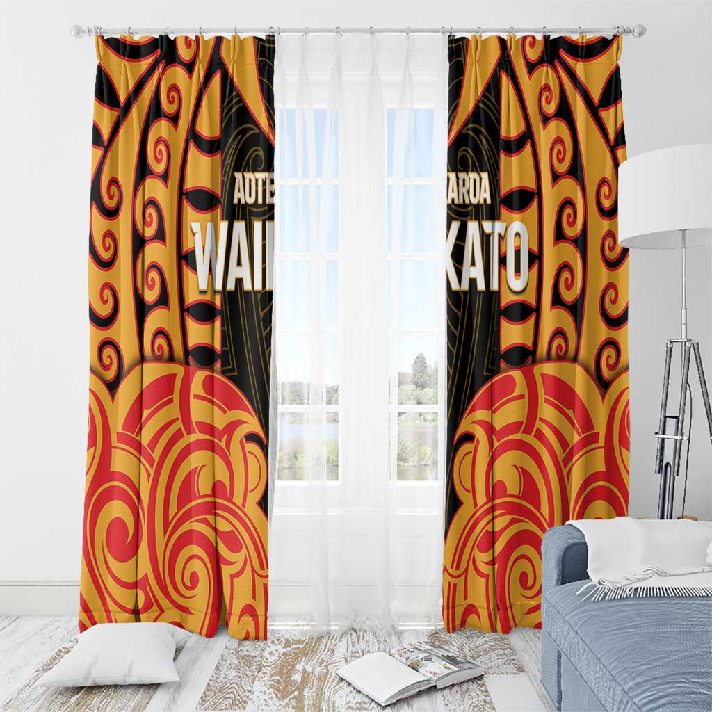 Aotearoa Waikato Window Curtain Maori Pattern New Zealand - Polynesian Pride