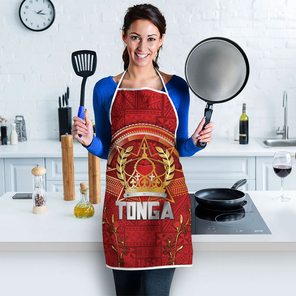 Tonga King's Birthday Apron Gold Royal Crown Tribal Patterns