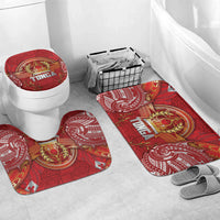 Tonga King's Birthday Bathroom Set Gold Royal Crown Tribal Patterns