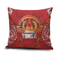 Tonga King's Birthday Pillow Cover Gold Royal Crown Tribal Patterns