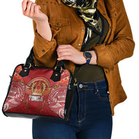 Tonga King's Birthday Shoulder Handbag Gold Royal Crown Tribal Patterns