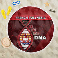 French Polynesia Is In My DNA Beach Blanket DT05 One Size 150cm Red - Polynesian Pride