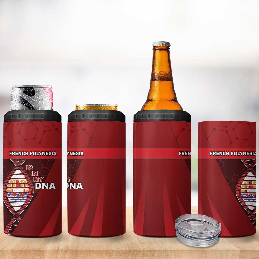 French Polynesia Is In My DNA 4 in 1 Can Cooler Tumbler DT05 - Polynesian Pride