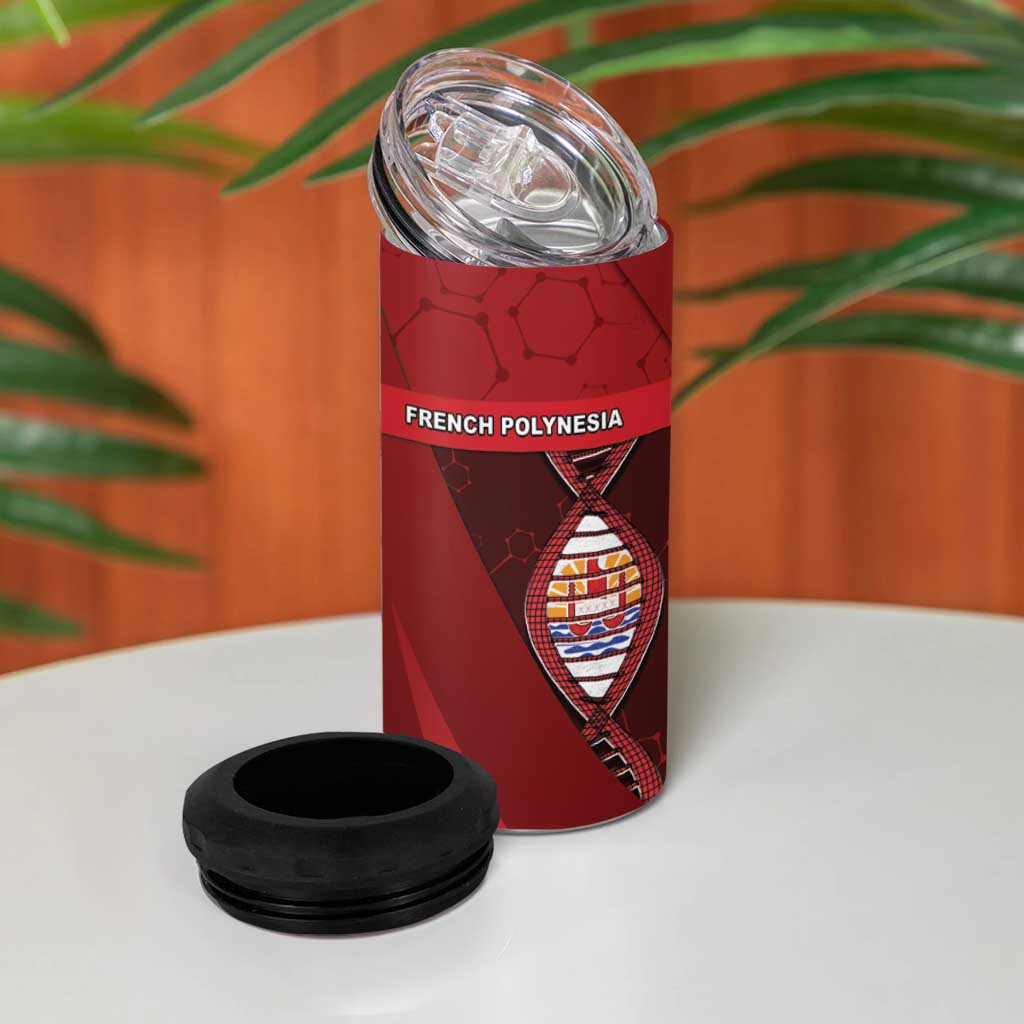 French Polynesia Is In My DNA 4 in 1 Can Cooler Tumbler DT05 - Polynesian Pride