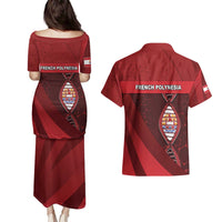 French Polynesia Is In My DNA Couples Matching Puletasi and Hawaiian Shirt DT05 - Polynesian Pride