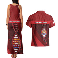 French Polynesia Is In My DNA Couples Matching Tank Maxi Dress and Hawaiian Shirt DT05 - Polynesian Pride