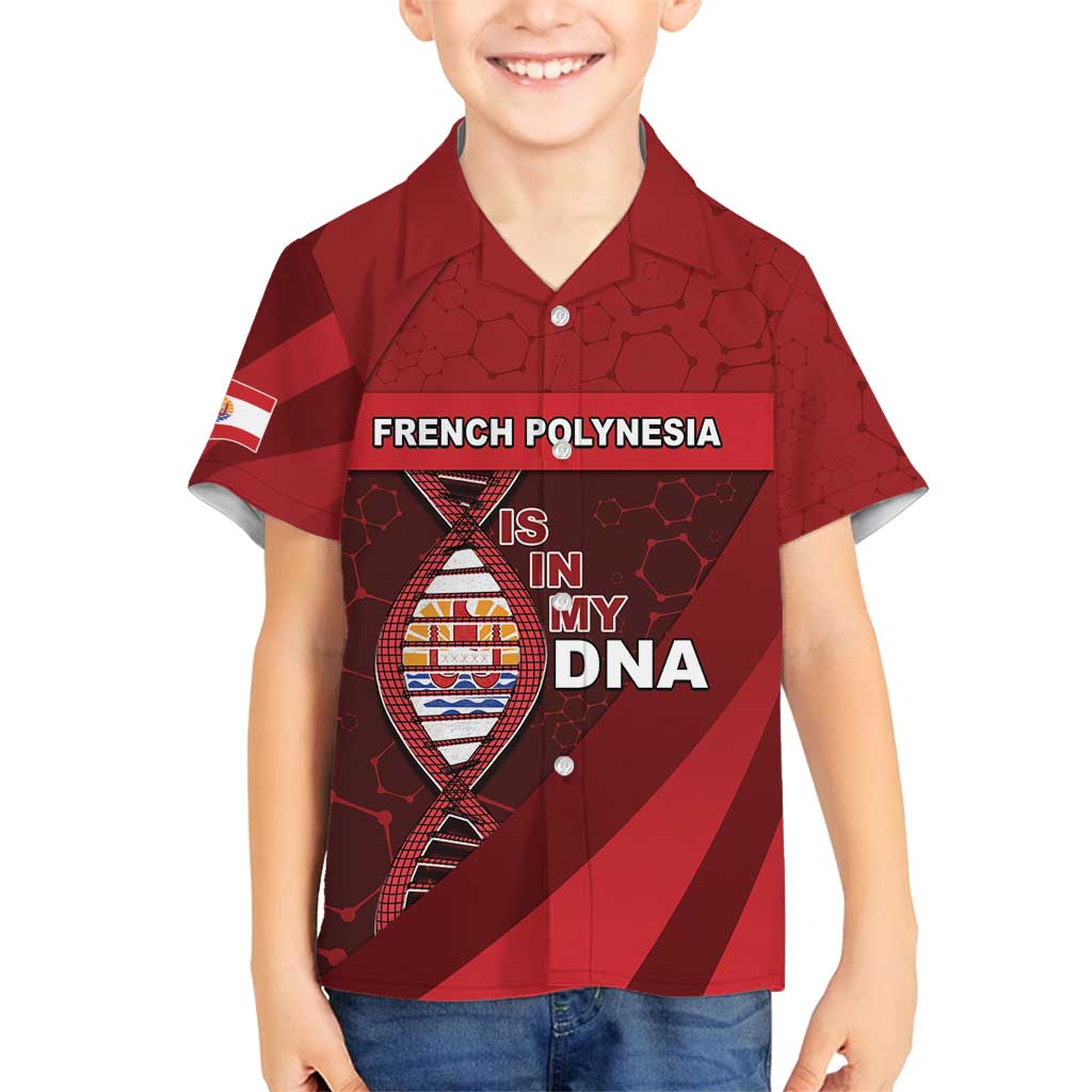 French Polynesia Is In My DNA Family Matching Long Sleeve Bodycon Dress and Hawaiian Shirt - Polynesian Pride
