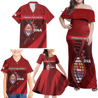 French Polynesia Is In My DNA Family Matching Off Shoulder Maxi Dress and Hawaiian Shirt DT05 - Polynesian Pride
