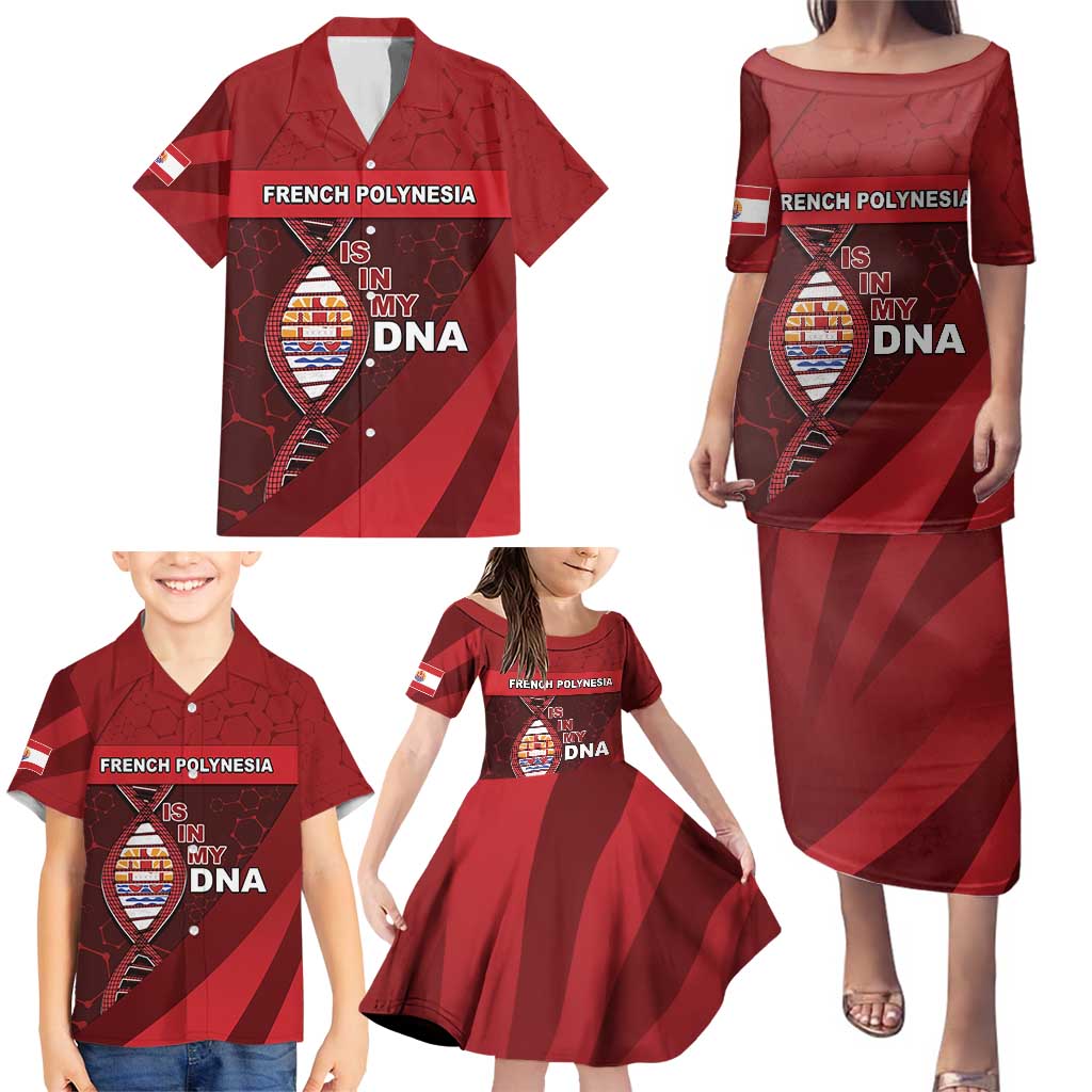 French Polynesia Is In My DNA Family Matching Puletasi and Hawaiian Shirt DT05 - Polynesian Pride