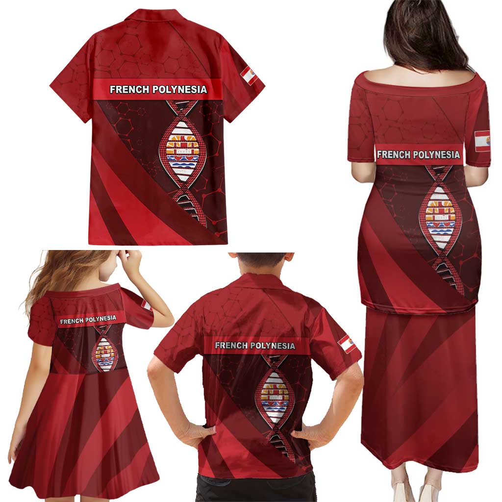 French Polynesia Is In My DNA Family Matching Puletasi and Hawaiian Shirt DT05 - Polynesian Pride