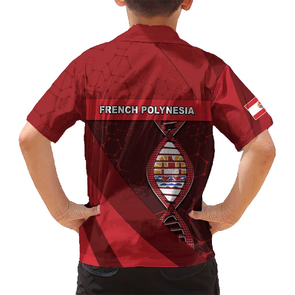 French Polynesia Is In My DNA Family Matching Short Sleeve Bodycon Dress and Hawaiian Shirt - Polynesian Pride