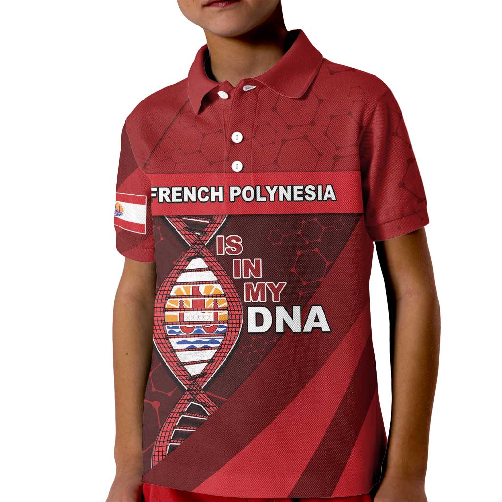 French Polynesia Is In My DNA Kid Polo Shirt - Polynesian Pride
