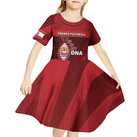 French Polynesia Is In My DNA Kid Short Sleeve Dress - Polynesian Pride
