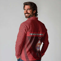French Polynesia Is In My DNA Long Sleeve Polo Shirt DT05 - Polynesian Pride