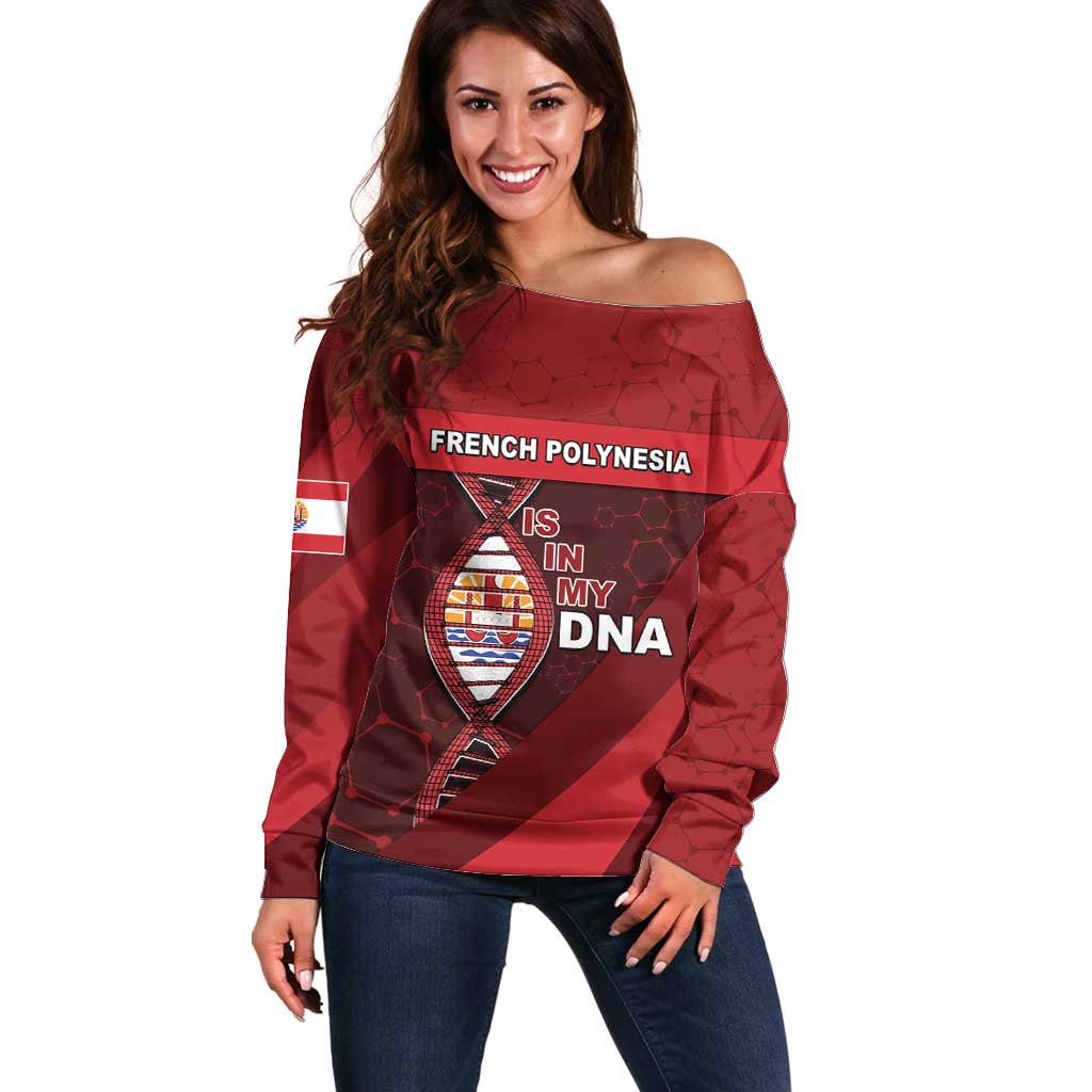 French Polynesia Is In My DNA Off Shoulder Sweater - Polynesian Pride