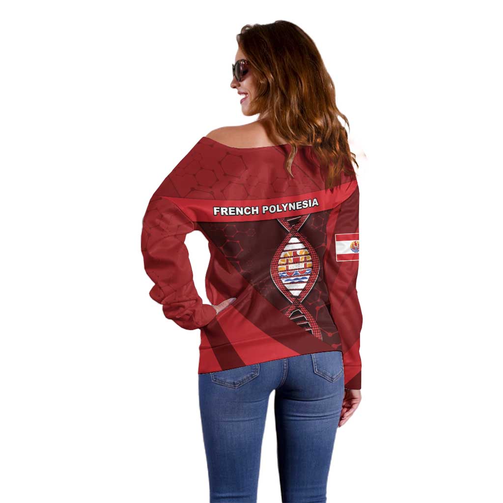 French Polynesia Is In My DNA Off Shoulder Sweater - Polynesian Pride