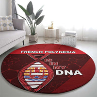 French Polynesia Is In My DNA Round Carpet - Polynesian Pride