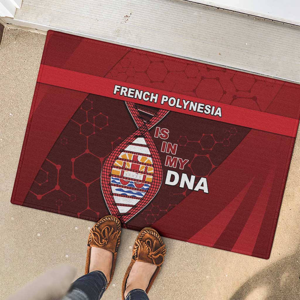 French Polynesia Is In My DNA Rubber Doormat DT05 - Polynesian Pride