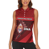 French Polynesia Is In My DNA Women Sleeveless Polo Shirt DT05 - Polynesian Pride