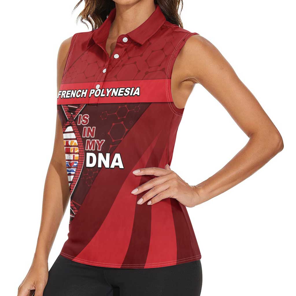 French Polynesia Is In My DNA Women Sleeveless Polo Shirt DT05 - Polynesian Pride