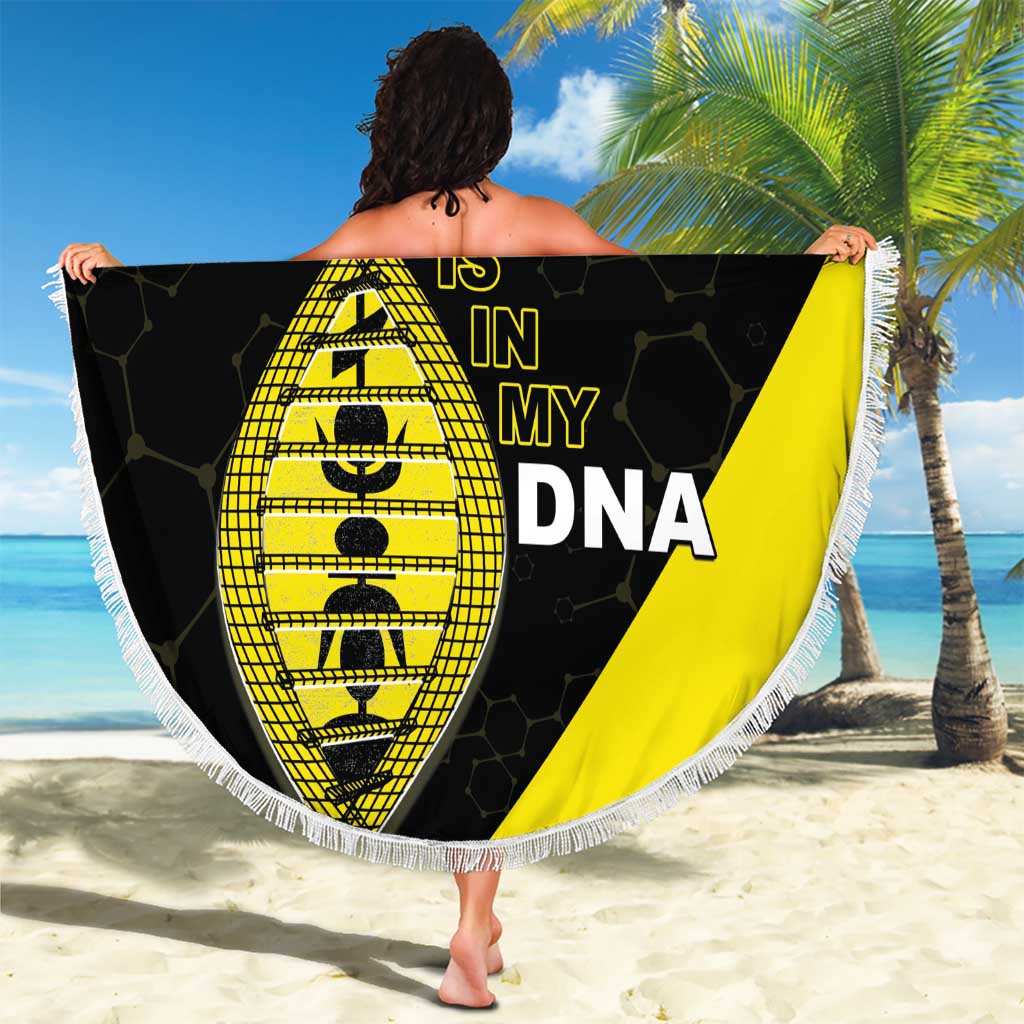 New Caledonia Is In My DNA Beach Blanket - Polynesian Pride