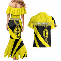 New Caledonia Is In My DNA Couples Matching Mermaid Dress and Hawaiian Shirt - Polynesian Pride