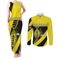 New Caledonia Is In My DNA Couples Matching Tank Maxi Dress and Long Sleeve Button Shirt - Polynesian Pride